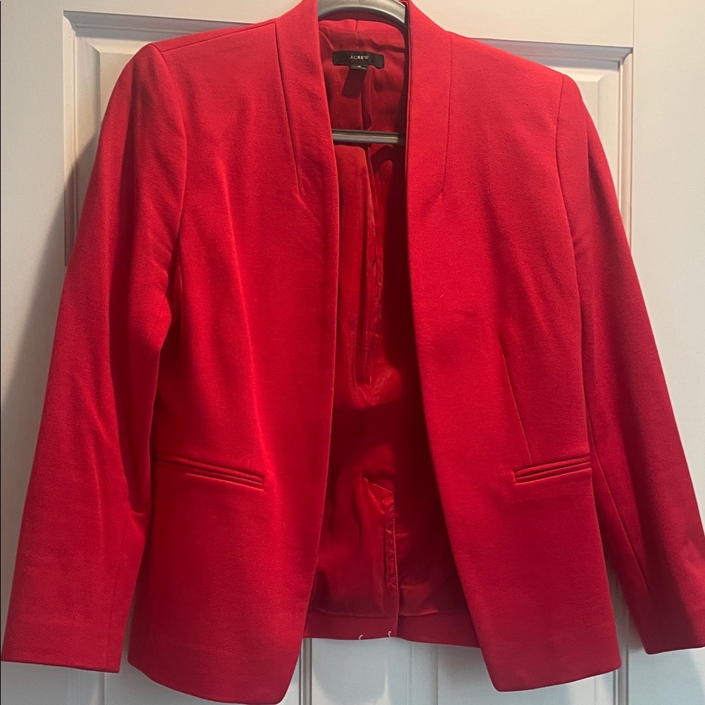 J. Crew Classic Red Blazer